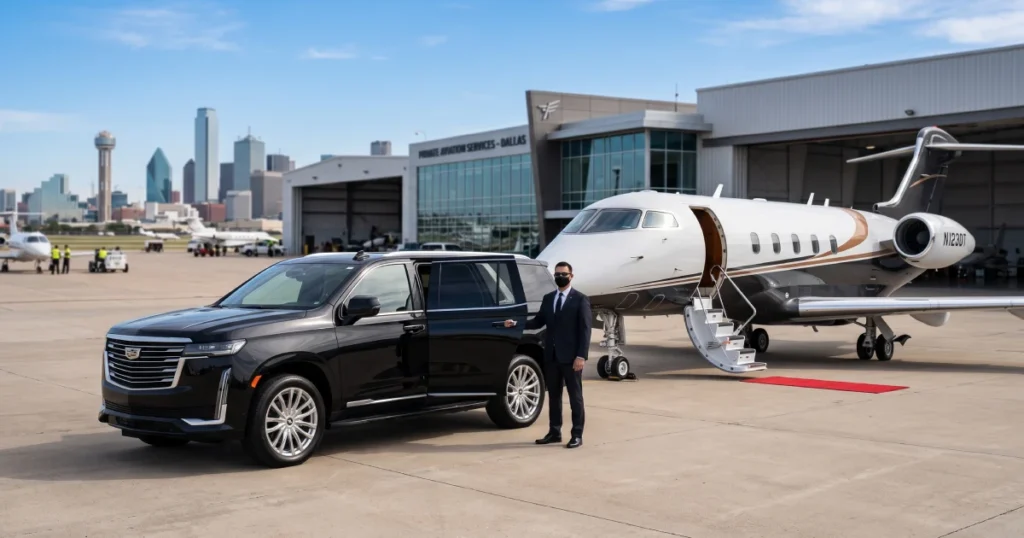 Private Aviation Transportation Dallas | 24/7 FBO Chauffeur